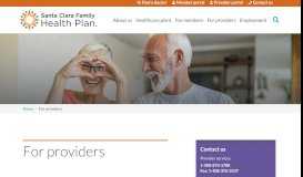 
							         For Providers | Santa Clara Family Health Plan								  
							    