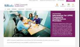 
							         For Providers | UPMC Community HealthChoices - UPMC Health Plan								  
							    