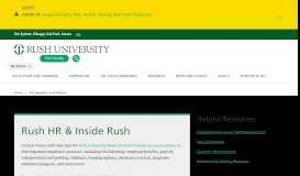 
							         For Residents and Fellows | Rush University								  
							    