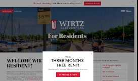 
							         For Residents | Wirtz Residential								  
							    