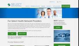 
							         For Select Health Network Providers								  
							    