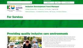 
							         For Services - Inclusion Development Fund Manager								  
							    
