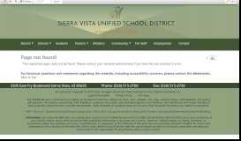 
							         For Staff • Page - Sierra Vista Unified School District #68								  
							    