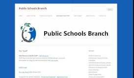 
							         For Staff | Public Schools Branch								  
							    