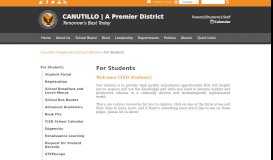 
							         For Students - Canutillo Independent School District								  
							    
