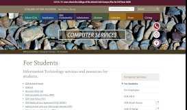 
							         For Students · Computer Services · College of the Atlantic								  
							    