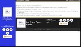 
							         For Students & Families - King George County Schools								  
							    