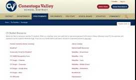 
							         For Students / Homepage - Conestoga Valley								  
							    