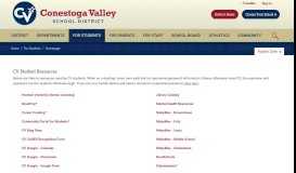 
							         For Students / Homepage - Conestoga Valley School District								  
							    