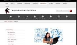 
							         For Students / Homepage - Niagara Wheatfield Central School District								  
							    