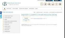 
							         For Students / Infinite Campus Course Registration - Central Bucks ...								  
							    