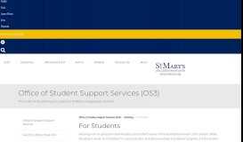 
							         For Students - Office of Student Support Services								  
							    