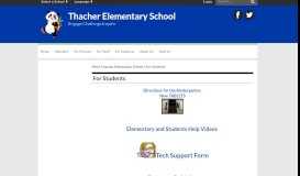 
							         For Students - Peter Thacher Elementary School								  
							    