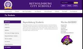 
							         For Students - Reynoldsburg City Schools								  
							    
