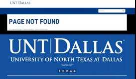 
							         For Students | UNT Dallas								  
							    