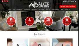 
							         For Tenants - About Walker Real Estate Rentals								  
							    