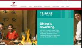 
							         For Trident Privilege Memberships Enroll Now| Trident Hotels								  
							    