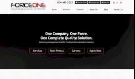 
							         ForceOne: Automotive Quality Management Services								  
							    