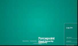 
							         Forcepoint cloud portal - Bad Request - Websense								  
							    