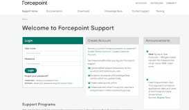 
							         Forcepoint Support: Home								  
							    