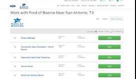 
							         Ford Dealership Employment San Antonio TX | Auto Careers Boerne								  
							    