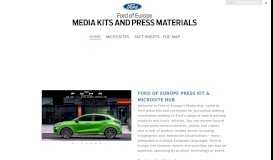 
							         Fordmedia – Press Kit Repository & Microsite Hub | Ford of Europe								  
							    