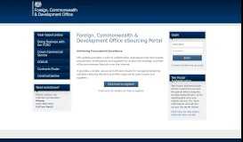 
							         Foreign & Commonwealth Office eSourcing Portal								  
							    