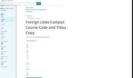 
							         Foreign Links Campus Course Code and Titles - Copy - Scribd								  
							    