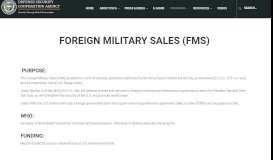 
							         Foreign Military Sales (FMS) | The Official Home of the Defense ...								  
							    