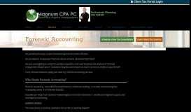 
							         Forensic Accounting - Northern California, Magnum CPA								  
							    