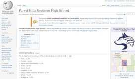 
							         Forest Hills Northern High School - Wikipedia								  
							    