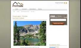 
							         Forest Lakes, East Portal Trailhead, Indian Peaks ... - ProTrails								  
							    