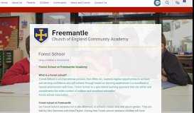 
							         Forest School | Freemantle Church of England Community Academy								  
							    