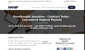 
							         Forethought Annuities - Agent Contracting Plus Free Leads - NAAIP								  
							    