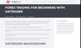 
							         Forex Trading for Beginners with AxiTrader - ForexBoat Trading ...								  
							    