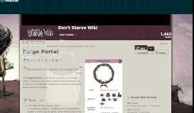 
							         Forge Portal | Don't Starve game Wiki | FANDOM powered by Wikia								  
							    