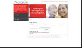 
							         Forget Password - Careington Dental Network								  
							    