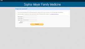 
							         Forget your password? - Sophia Meyer Family Medicine								  
							    