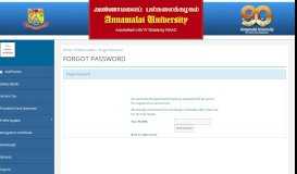 
							         Forgot password? - Annamalai University								  
							    