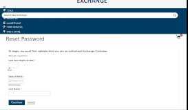 
							         Forgot Password? - Exchange								  
							    