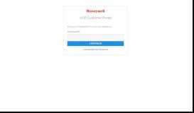 
							         Forgot Password? - Honeywell								  
							    