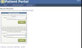 
							         Forgot Password Page - Patient Portal - Systemedx								  
							    