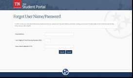 
							         Forgot User Name/Password - TN.gov								  
							    