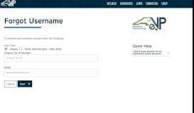 
							         Forgot Username? - NC electronic Vendor Portal - NC.gov								  
							    
