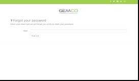
							         Forgot your password? - Gemco Portal								  
							    