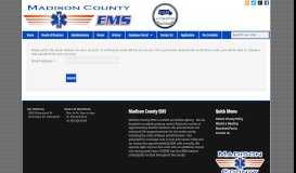 
							         Forgot your password? - Madison County EMS - Richmond, KY								  
							    