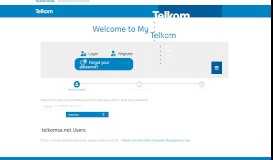 
							         Forgot your password - My Telkom								  
							    
