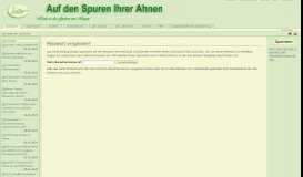 
							         Forgot your password? - Portal Ahnenspuren								  
							    