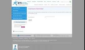 
							         Forgot your Username? - RTI Action Network								  
							    