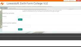
							         Forgotten password - Moodle - Lowestoft Sixth Form College								  
							    